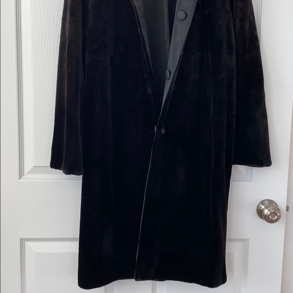 Neiman Marcus Faux Fur Reversible Coat - Picture 3 of 16